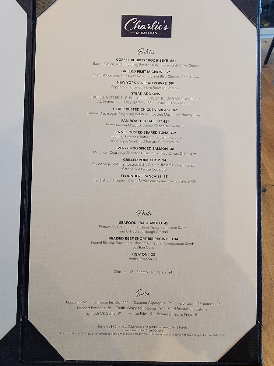 Charlies of Bay Head Menu - Image 3